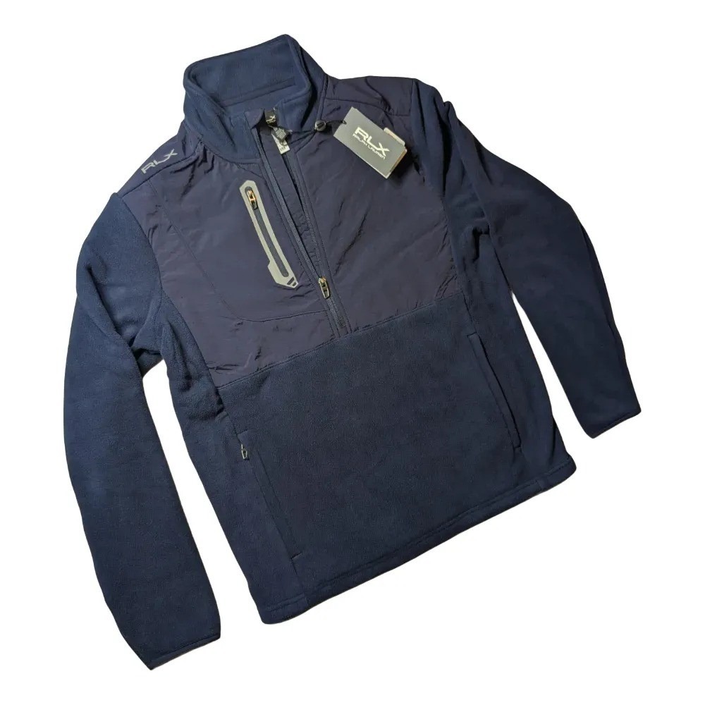 Ralph Lauren RLX Hybrid Fleece Quarter Zip Pullover Jacket Wicking Sz S NWT $198 - Picture 5 of 6